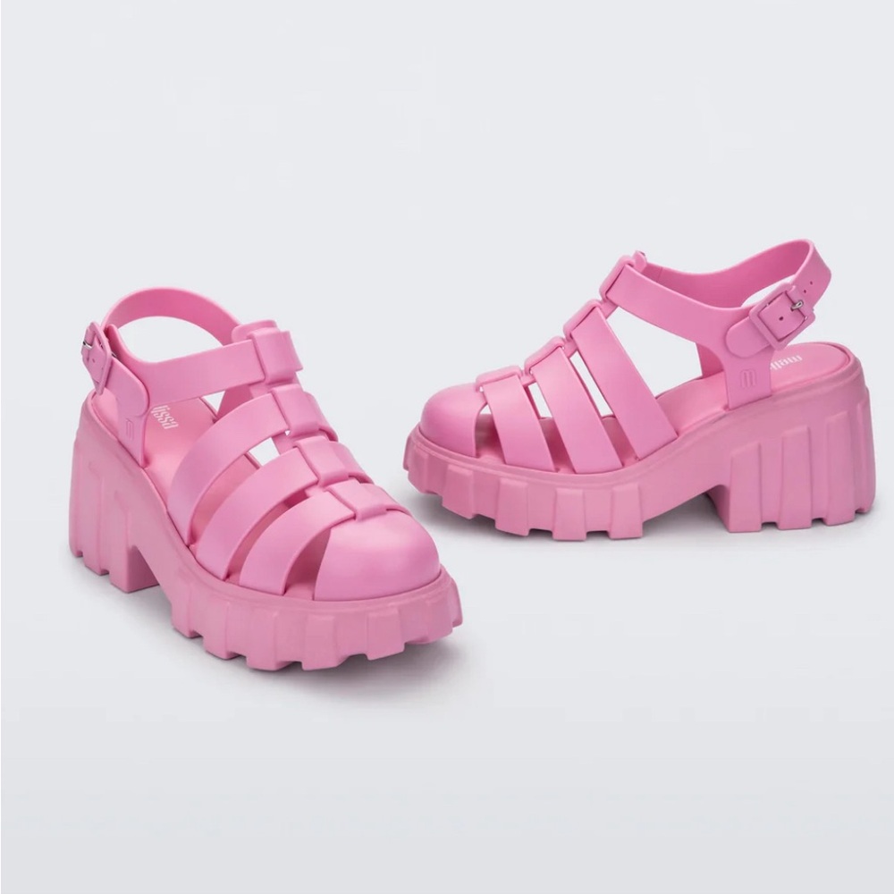 Melissa platform pink spring and summer heels.